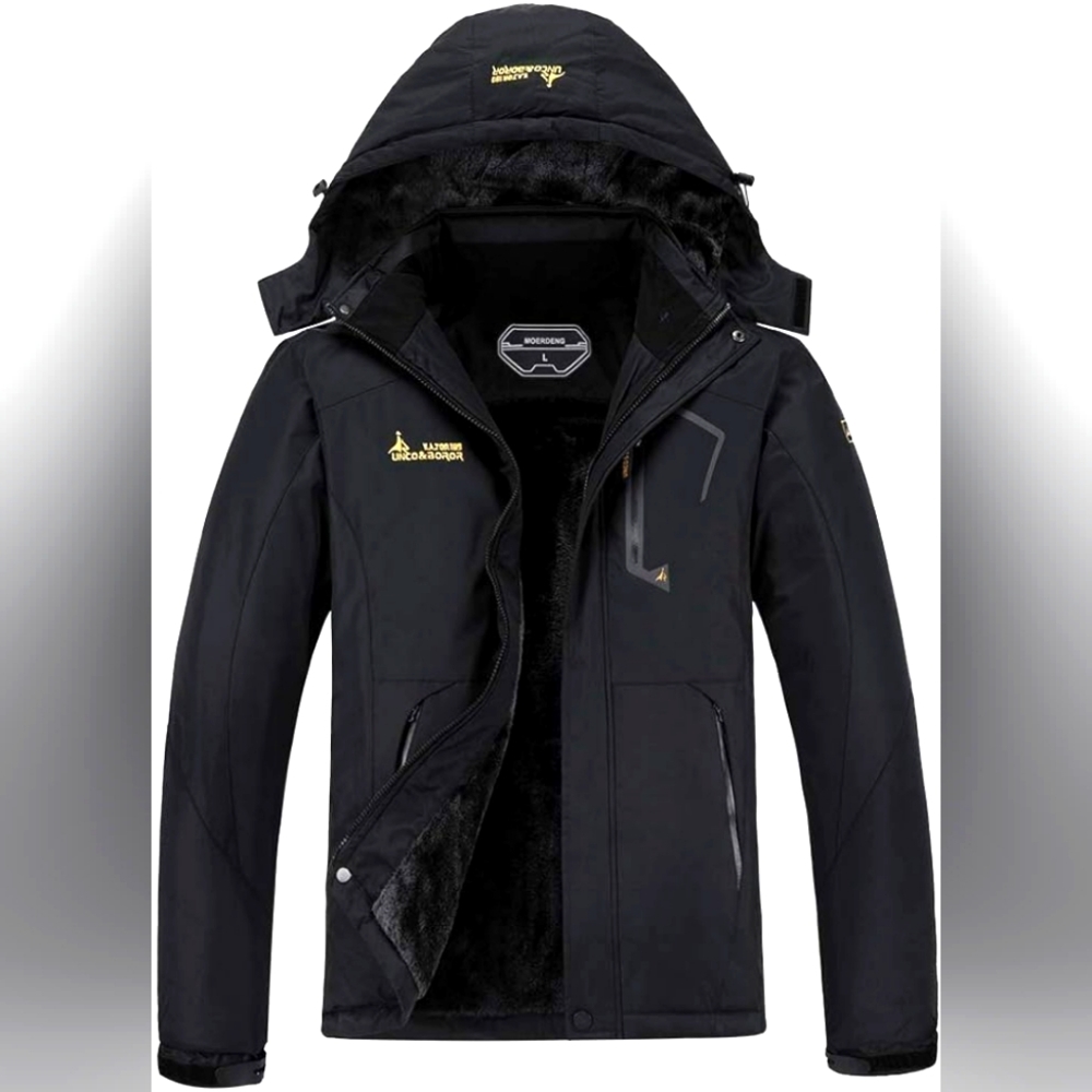 MOERDENG Men's Waterproof Ski Jacket Warm Winter Snow Coat Mountain Windbreaker